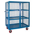 Stackable Roll Cage Trolley Metal Customized Wire Mesh Trolley